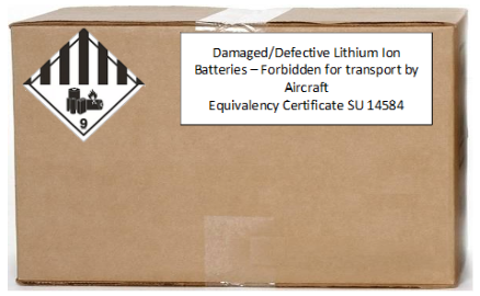 Damage Load Label How to Handle Damaged and Swollen Lithium Ion Batteries